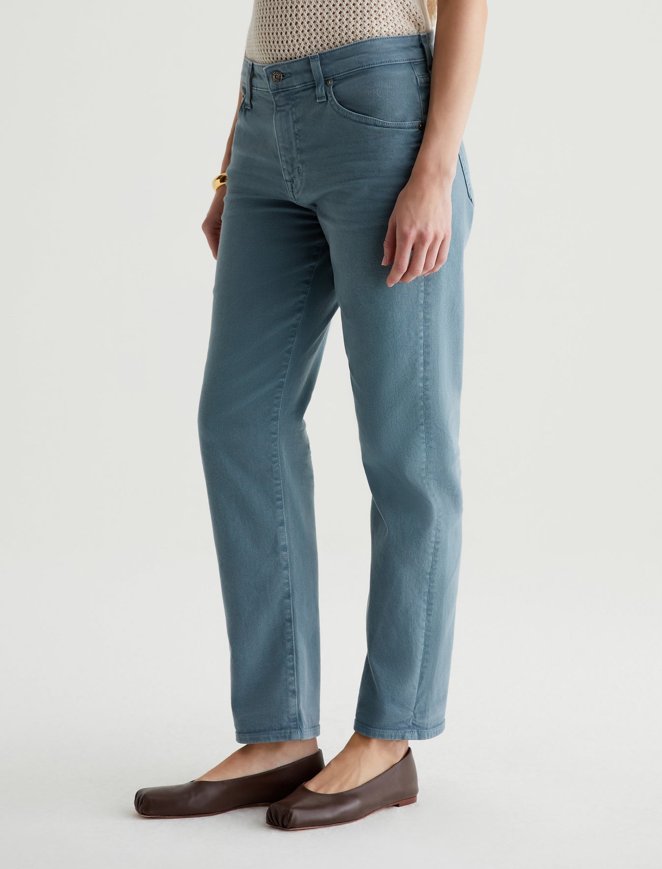 Ex-Boyfriend Slim 1 Year Sulfur  Blue Tranquil AG-ed™ Slouchy Slim Fit AG Cloud Soft Denim™ Women Bottom Photo 5