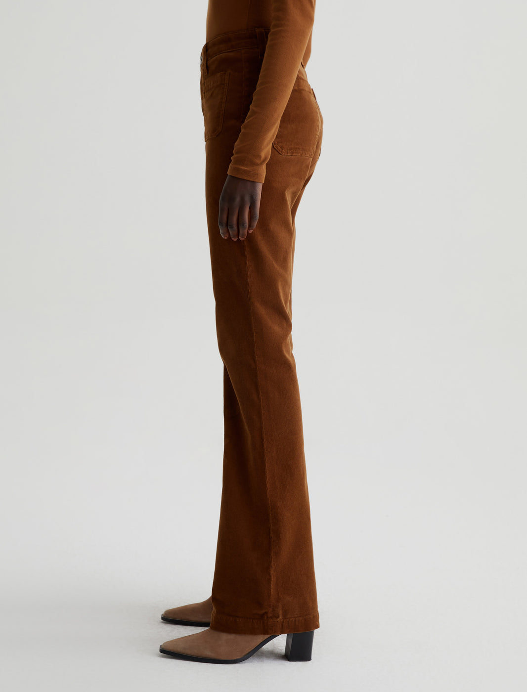 Anisten Brown Corduroy Bootcut Pant