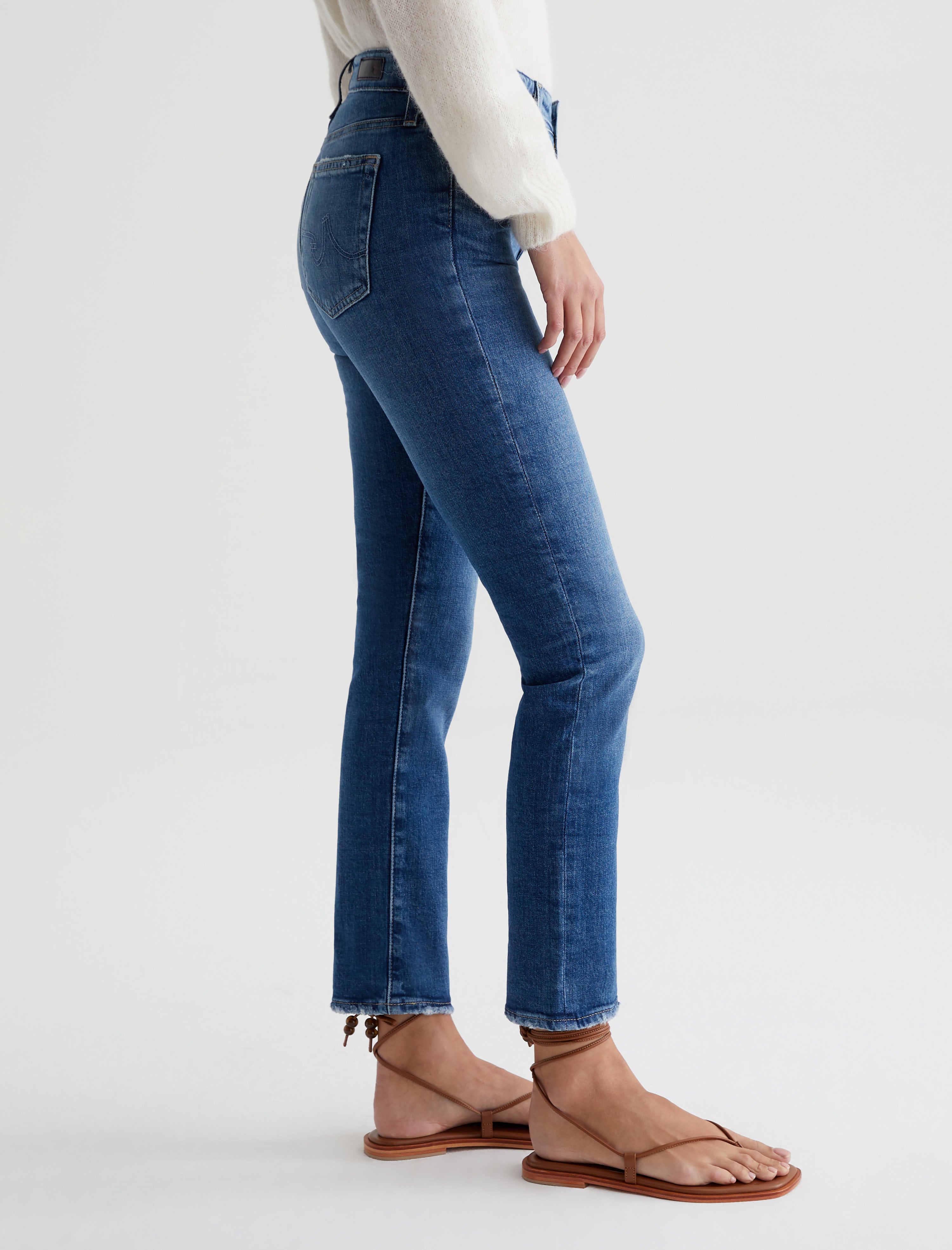 Women Mari Crop Alibi Destructed at AG Jeans Official Store