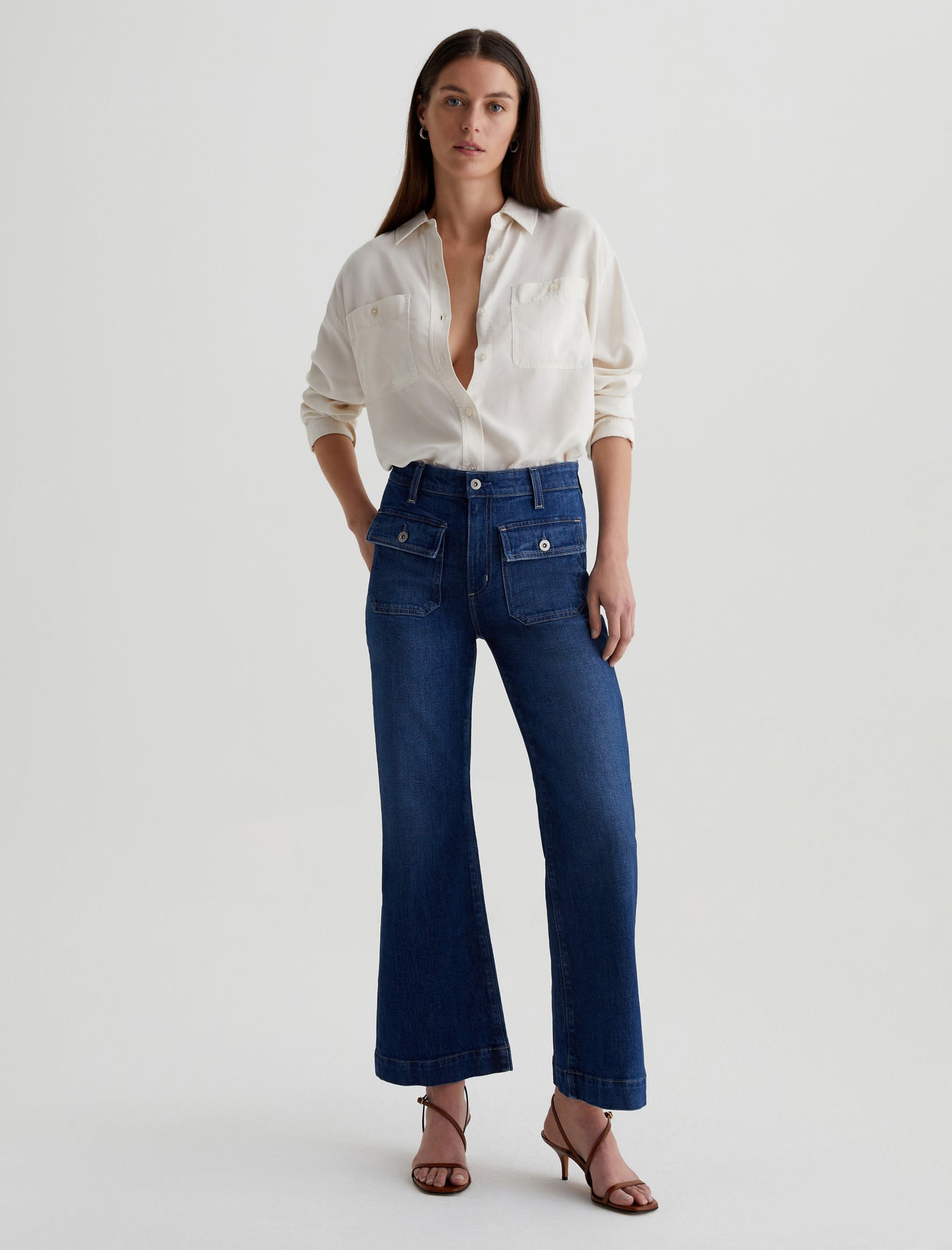 Bonnie Shallow Mid-Rise Relaxed Flare Women Bottom Photo 1