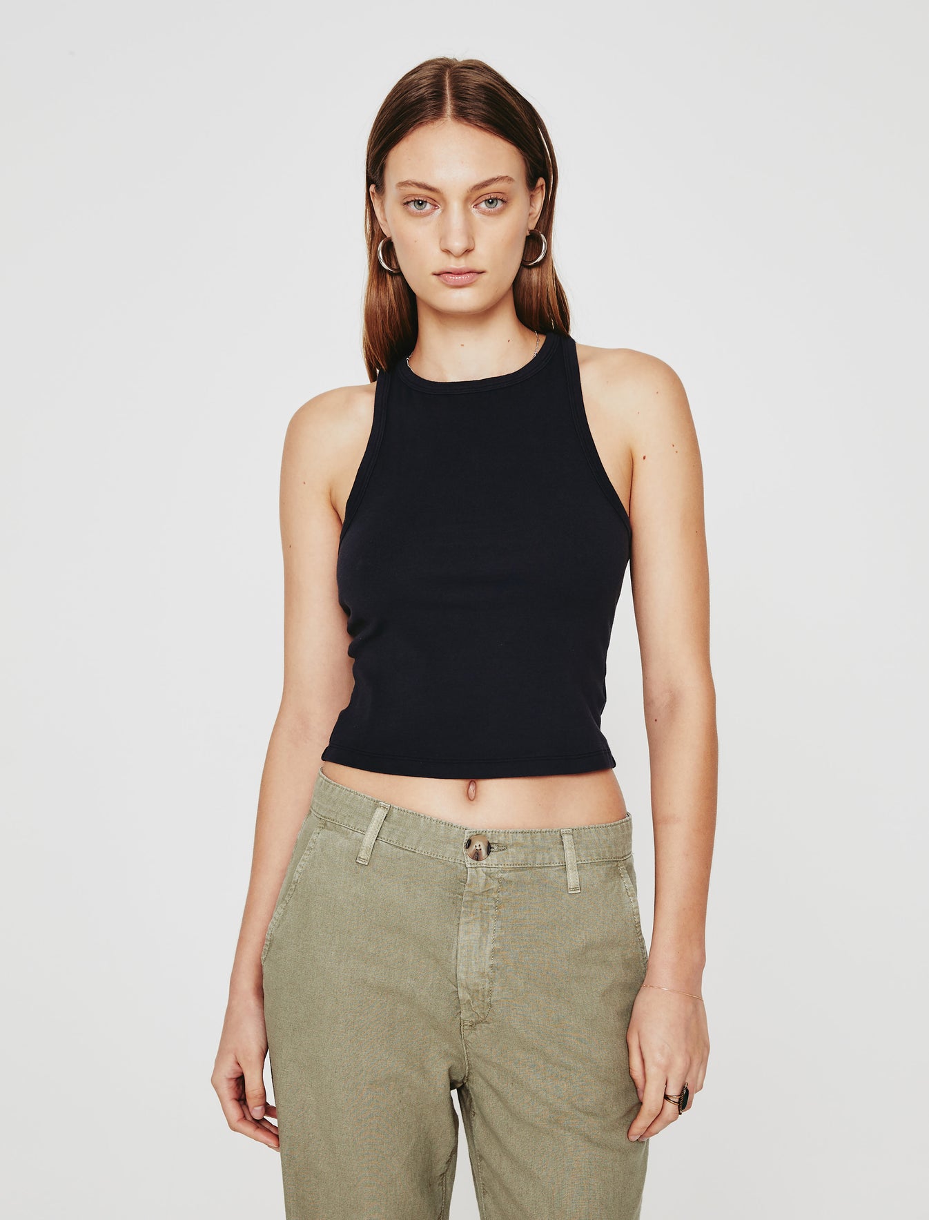Womens Olive Tank Ex-Black at AG Jeans Official Store