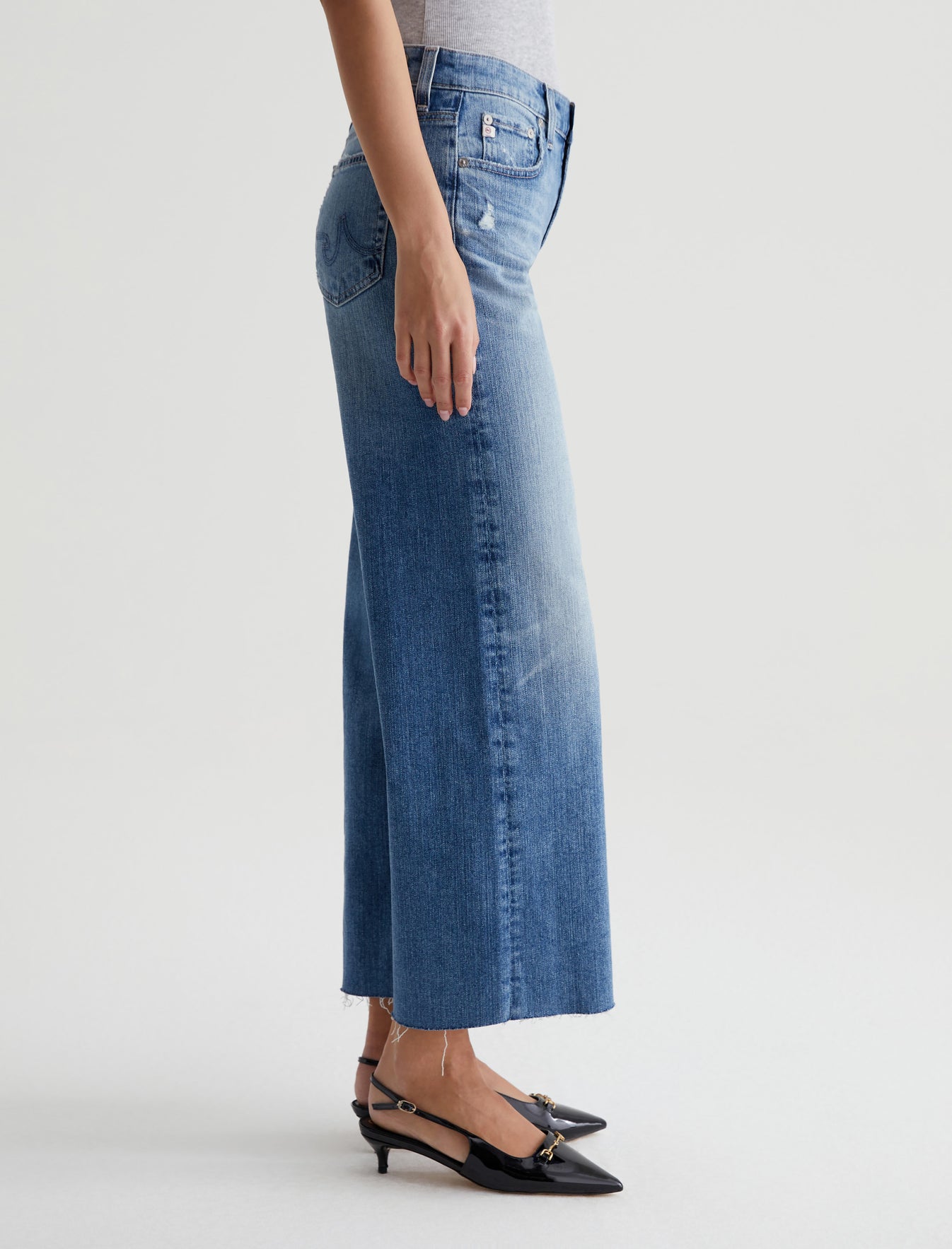 Saige Wide Leg Crop 17 Years Wilshire AG-ed™ High-Rise Fit Denim Women Bottom Photo 4