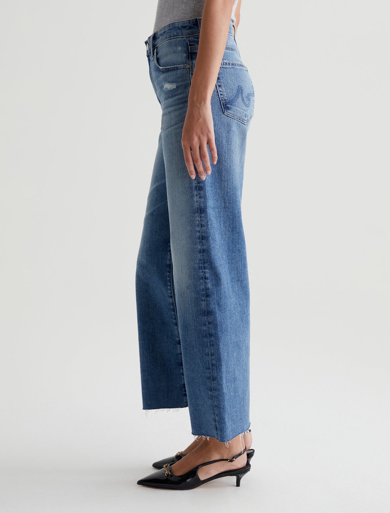 Saige Wide Leg Crop 17 Years Wilshire AG-ed™ High-Rise Fit Denim Women Bottom Photo 6