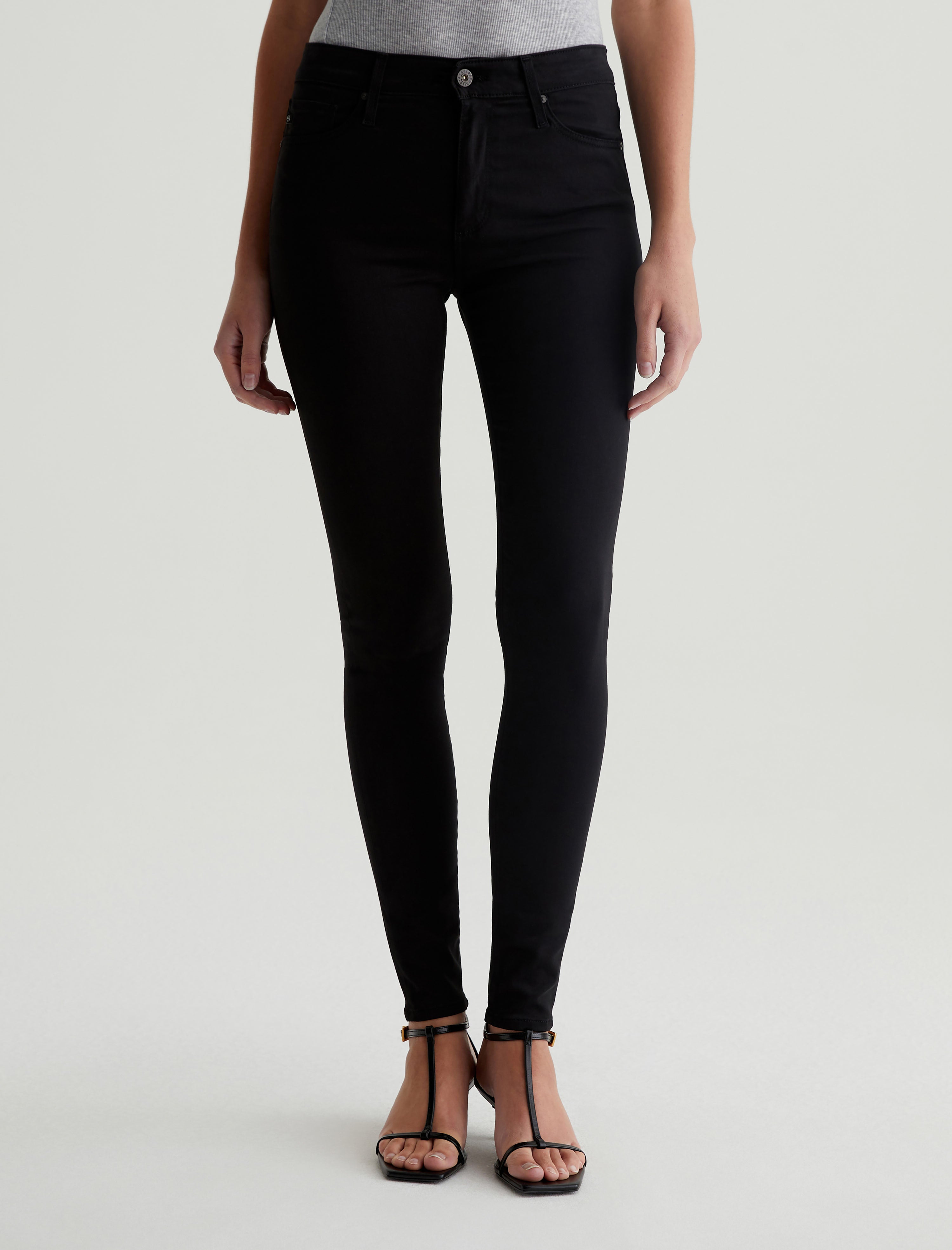 Womens Farrah Skinny Super Black at AG Jeans Official Store