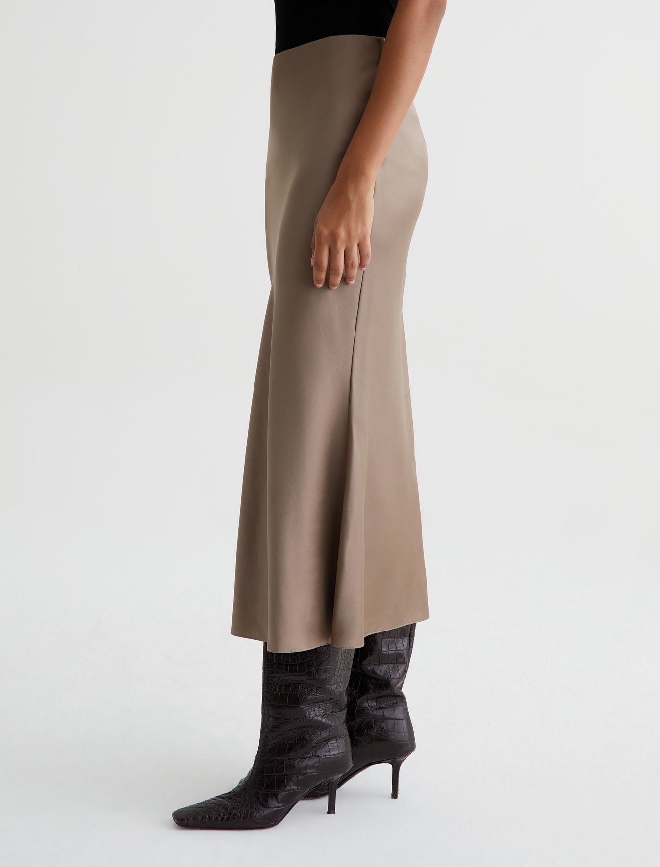 Womens Karina Skirt Brooklyn Taupe at AG Jeans Official Store