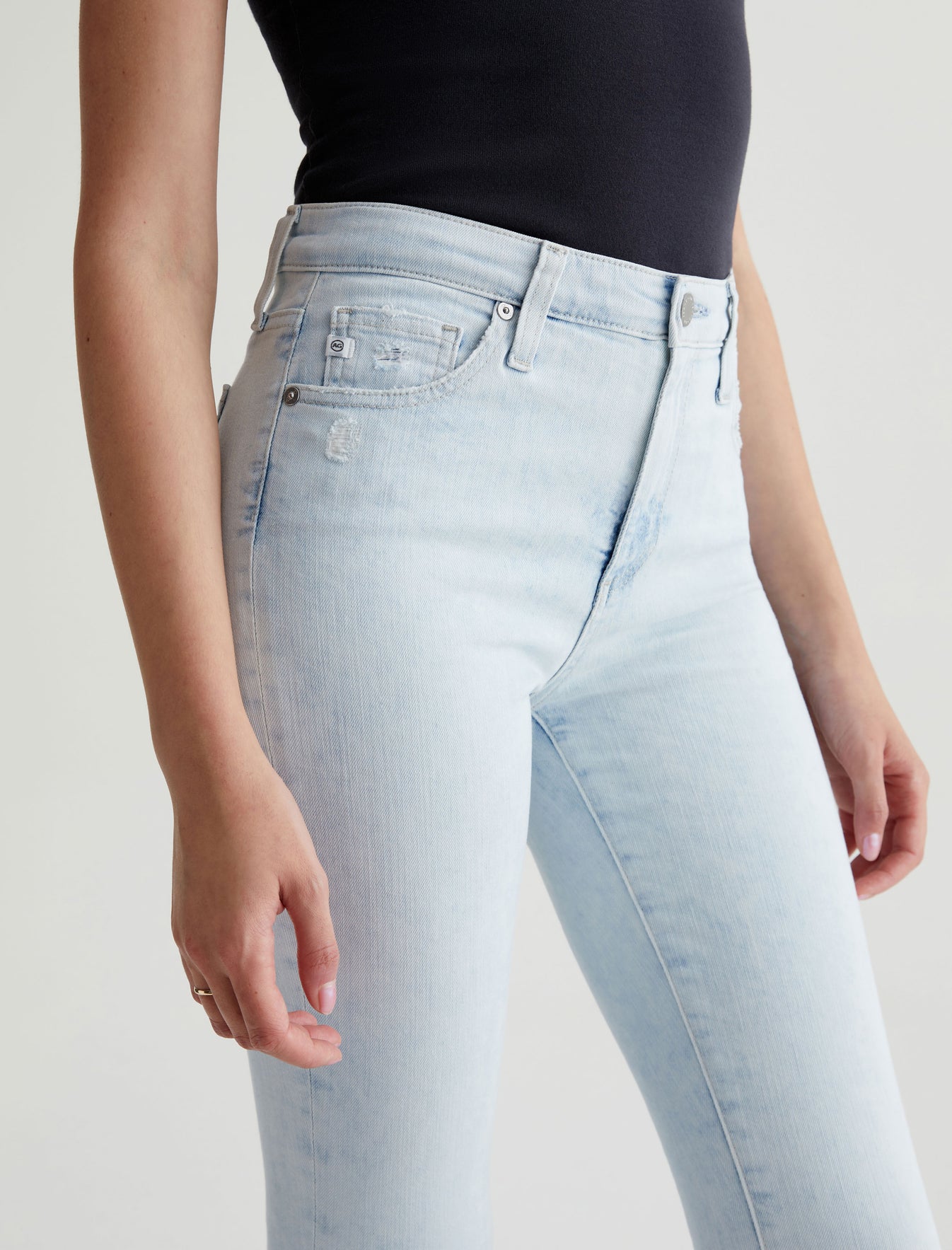 at Official Store AG Crop Womens Jeans Mari Optimist Moonwash