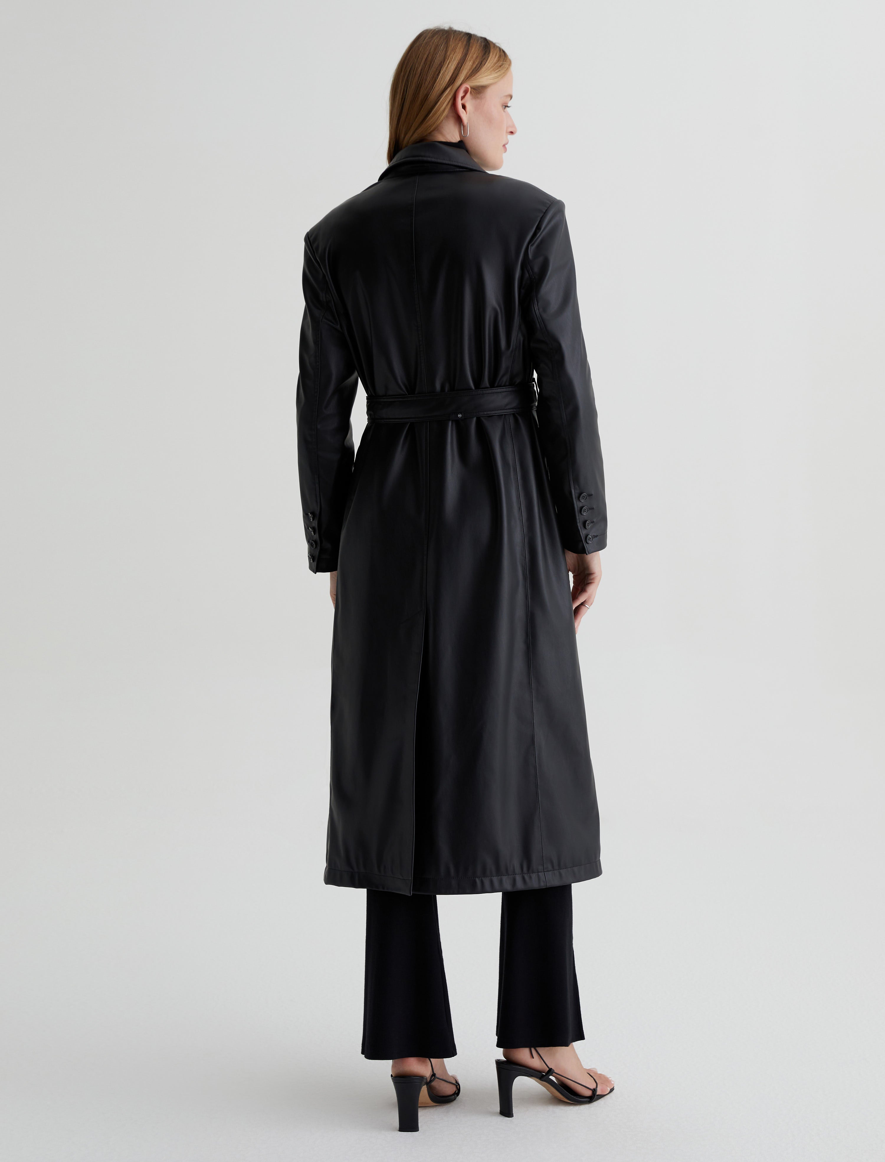 Womens best sale belted coat