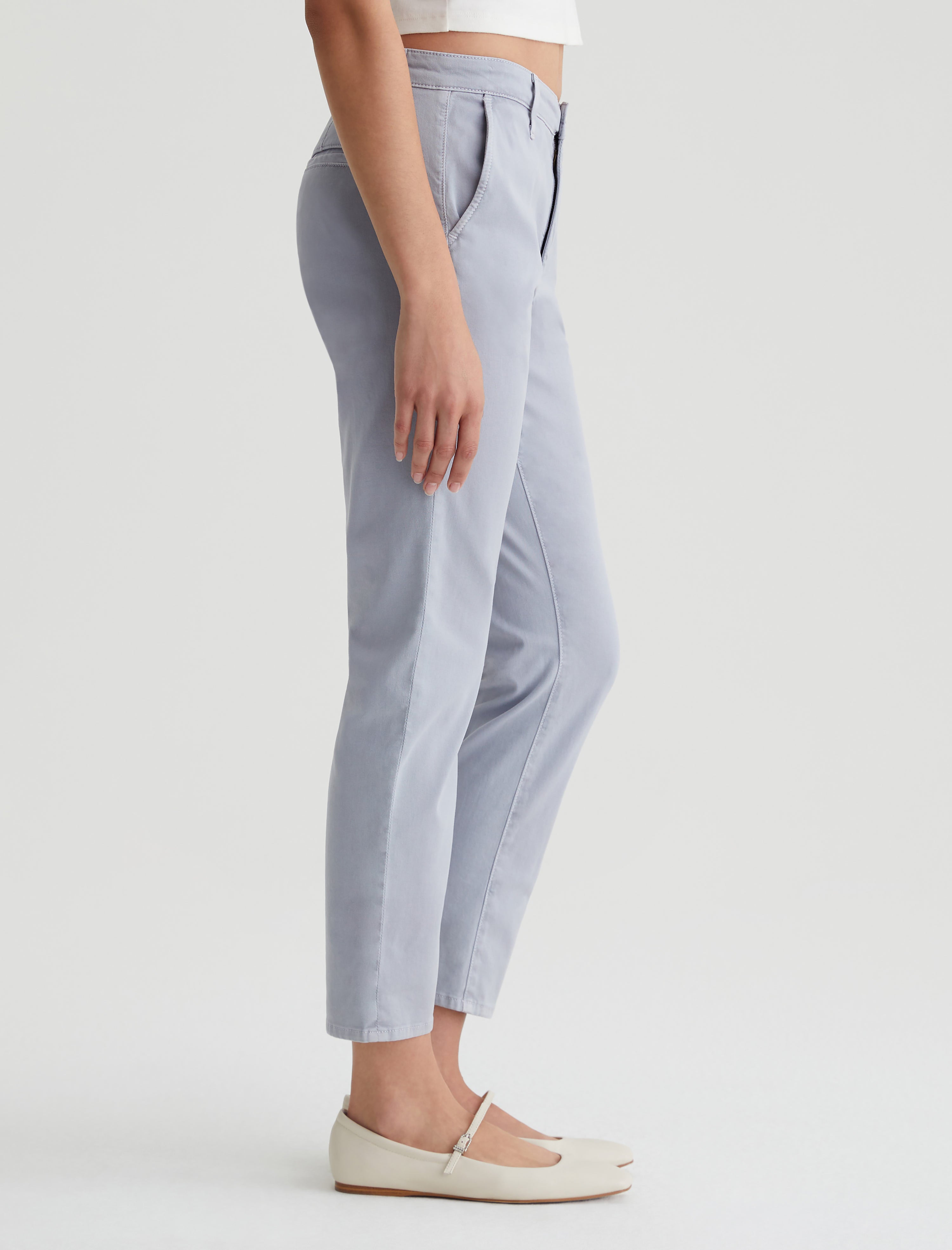 Orlebar Brown | Ice Blue Cotton-Linen Trousers