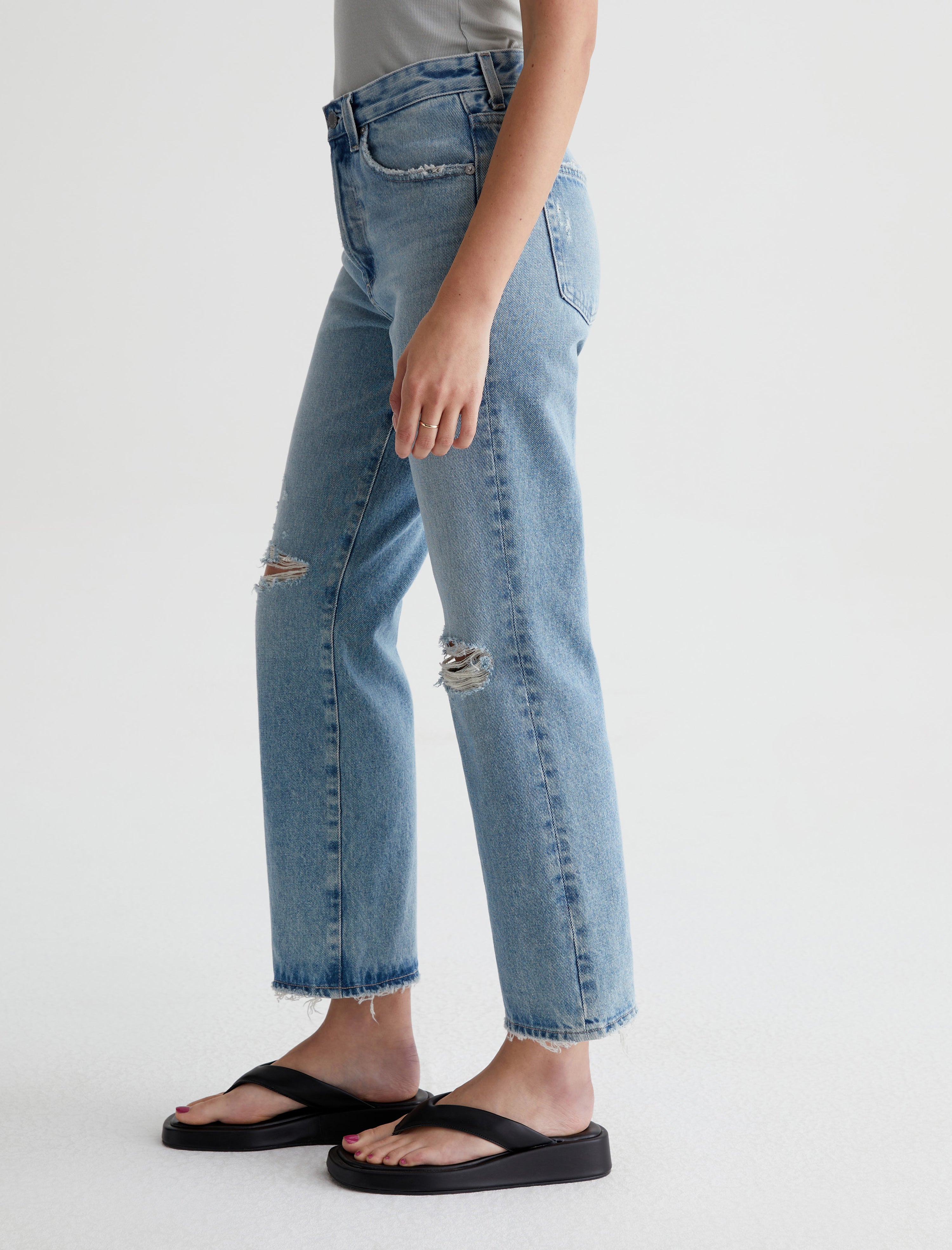 Womens Kinsley Idyllic Destructed at AG Jeans Official Store