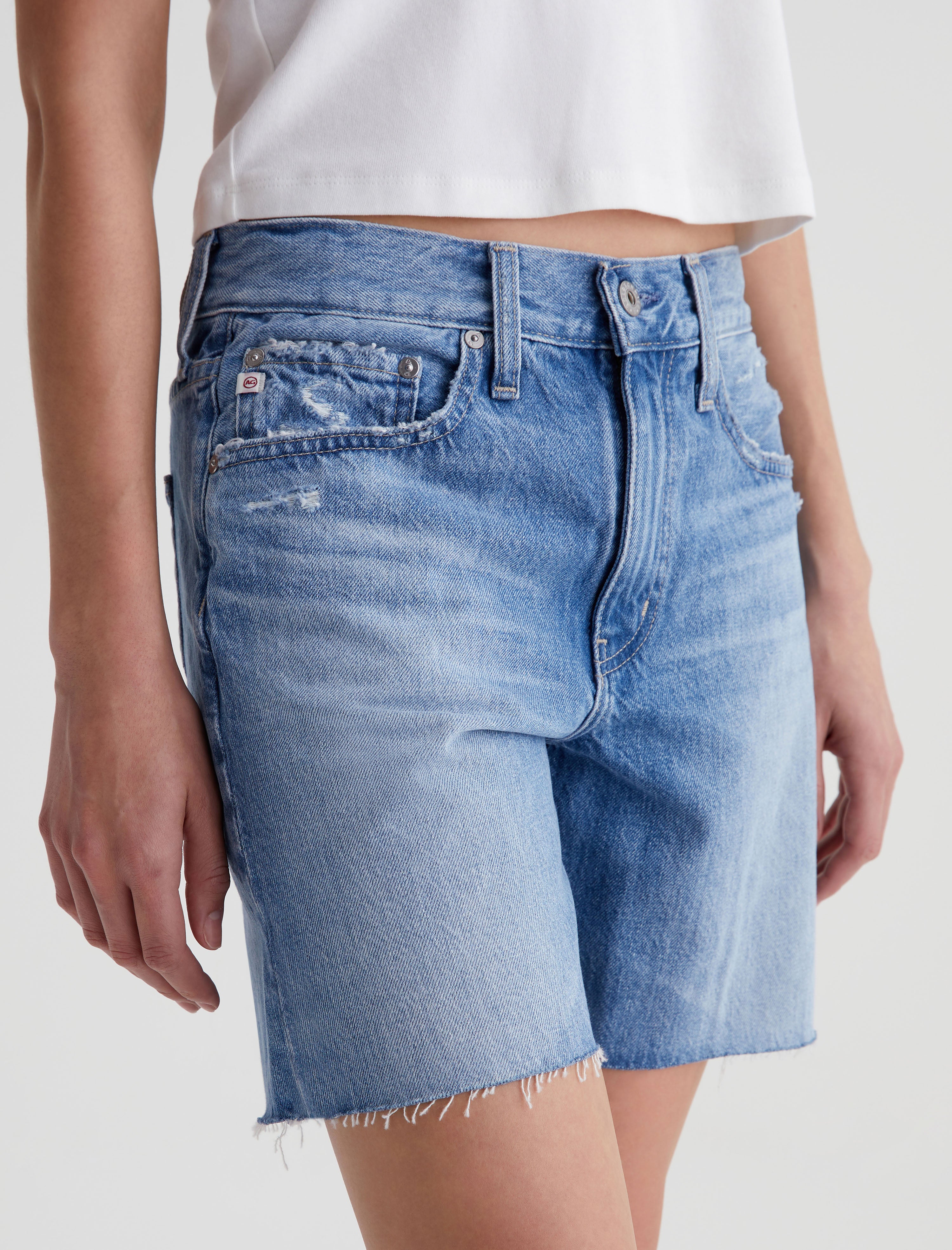 Womens Nikki Short 1 Year Classic White at AG Jeans Official Store