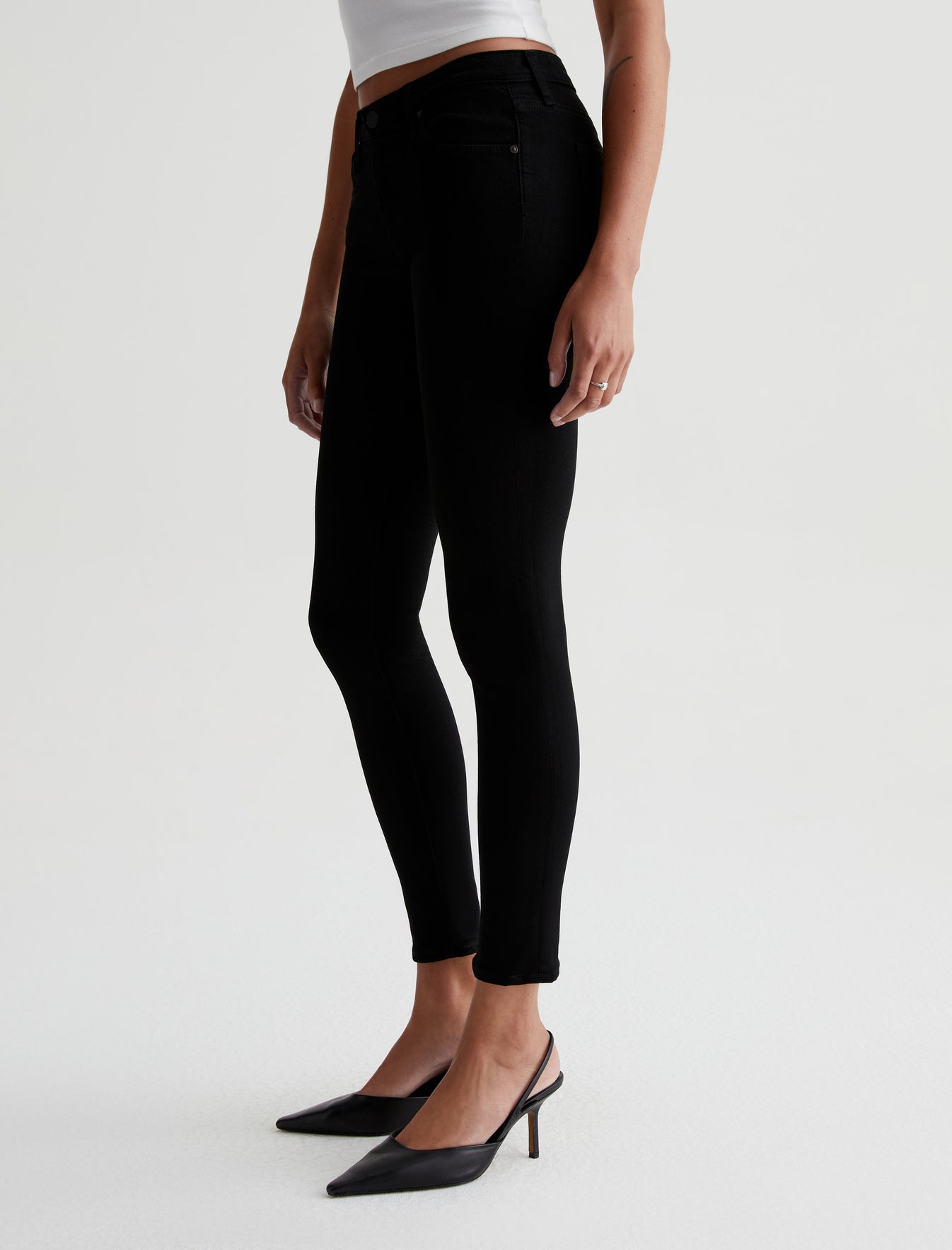Women's High-Rise Skinny Ankle Pants - A New Day™ Black 6