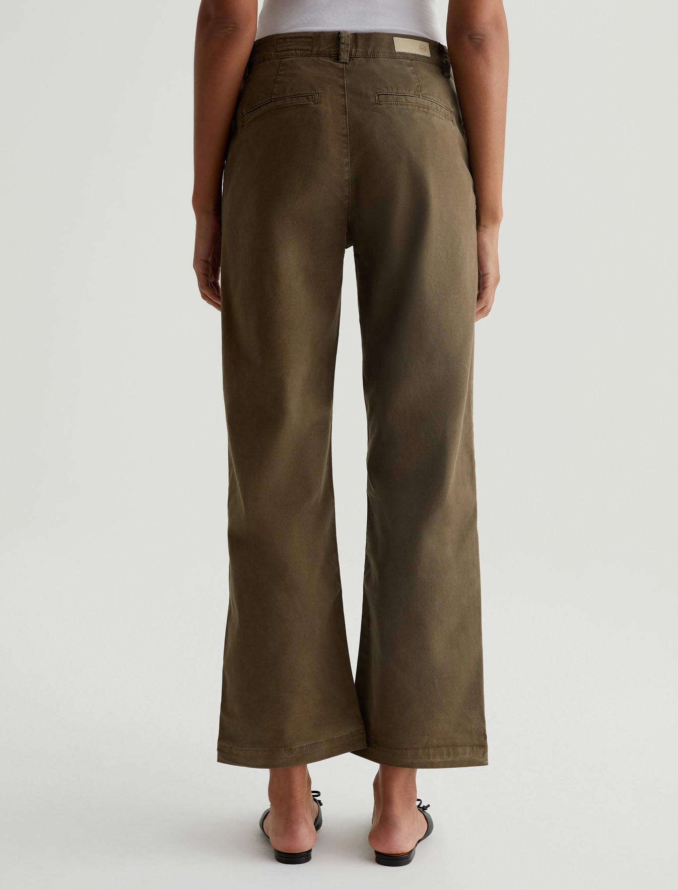 Caden Straight Sulfur Oak Brown Tailored Trouser Women Bottom Photo 7