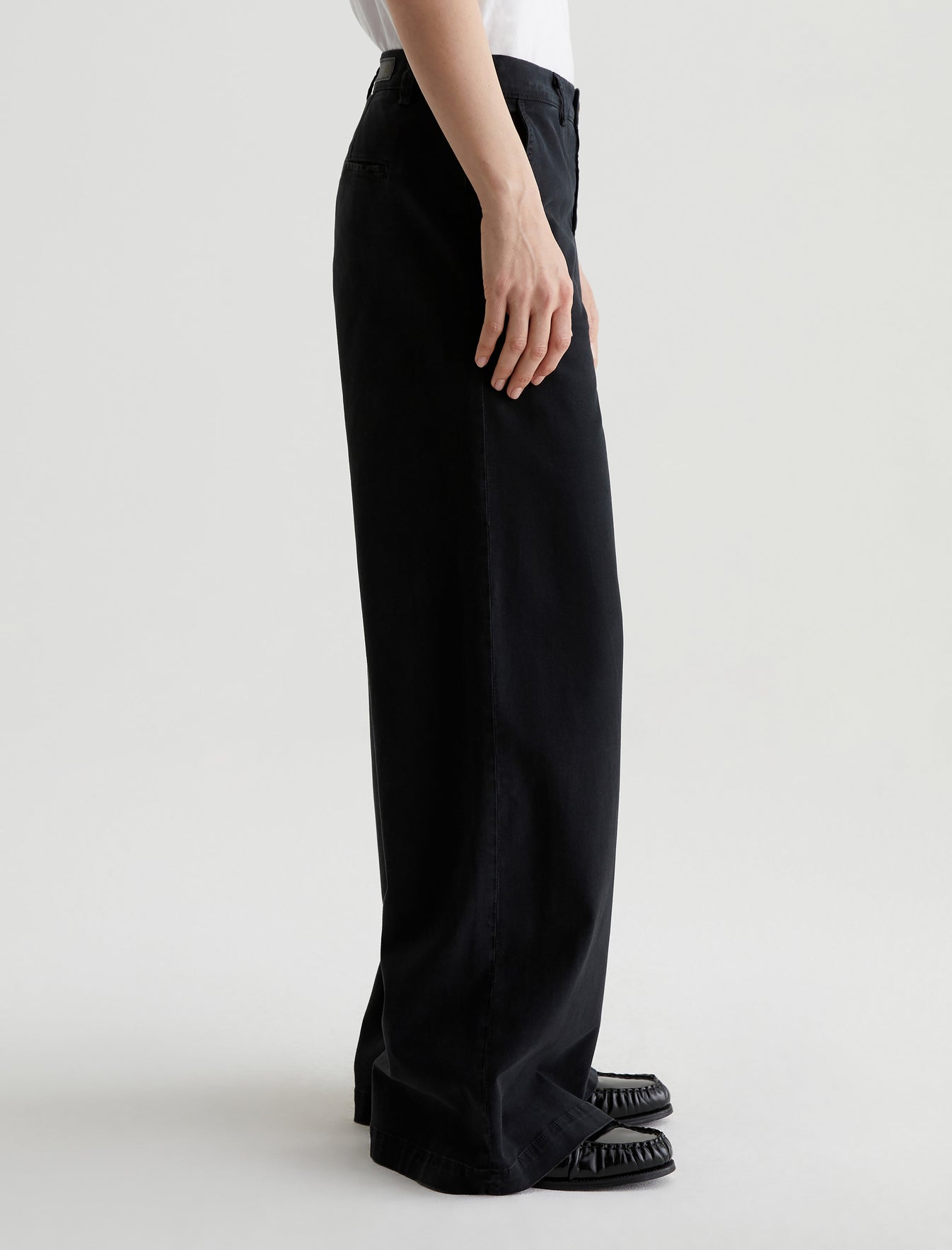 Caden Wide Leg Sulfur Black Tailored Trouser Women Bottom Photo 4