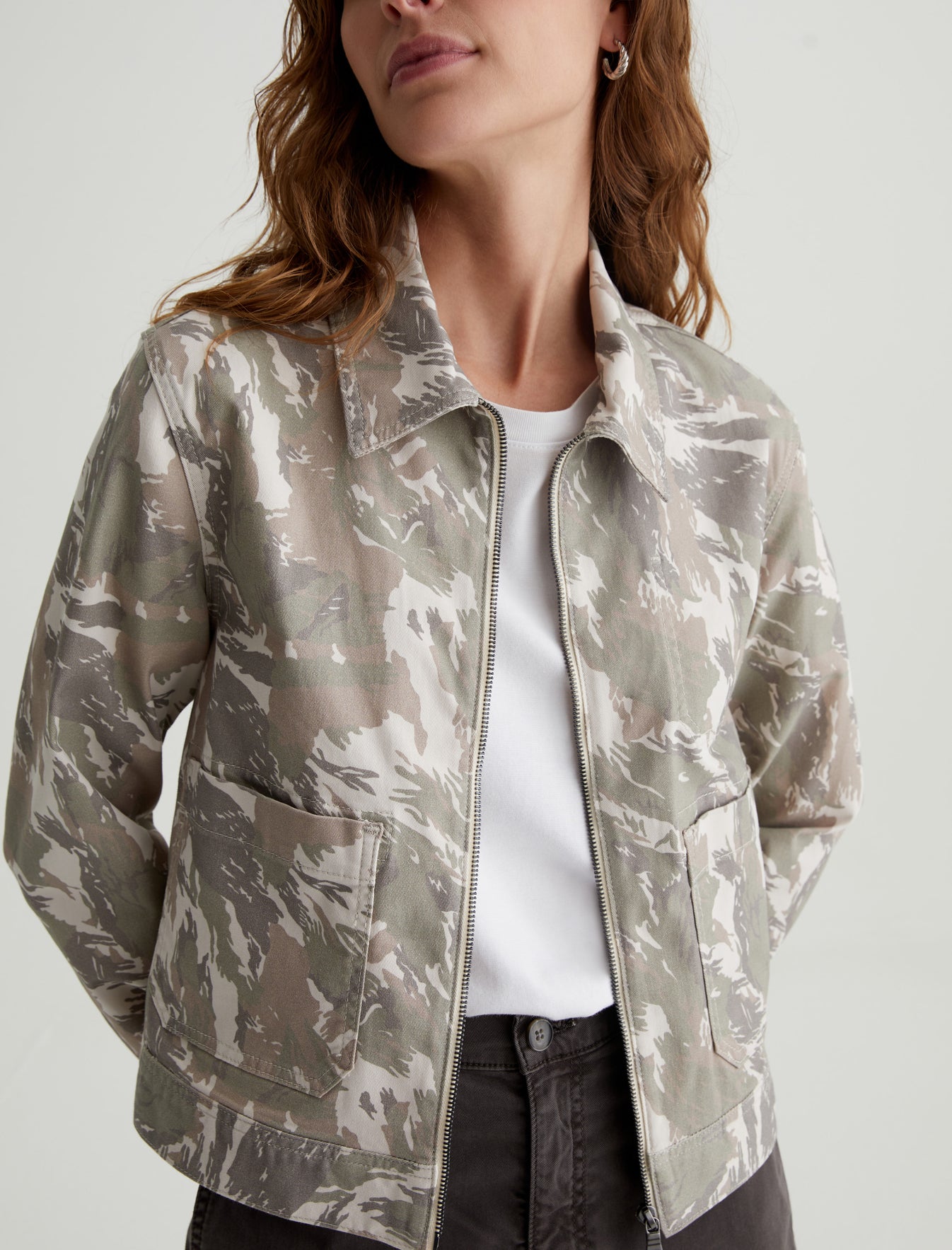 Jo Jacket Urban Camo Grey Multi Utility Jacket Women Top Photo 2