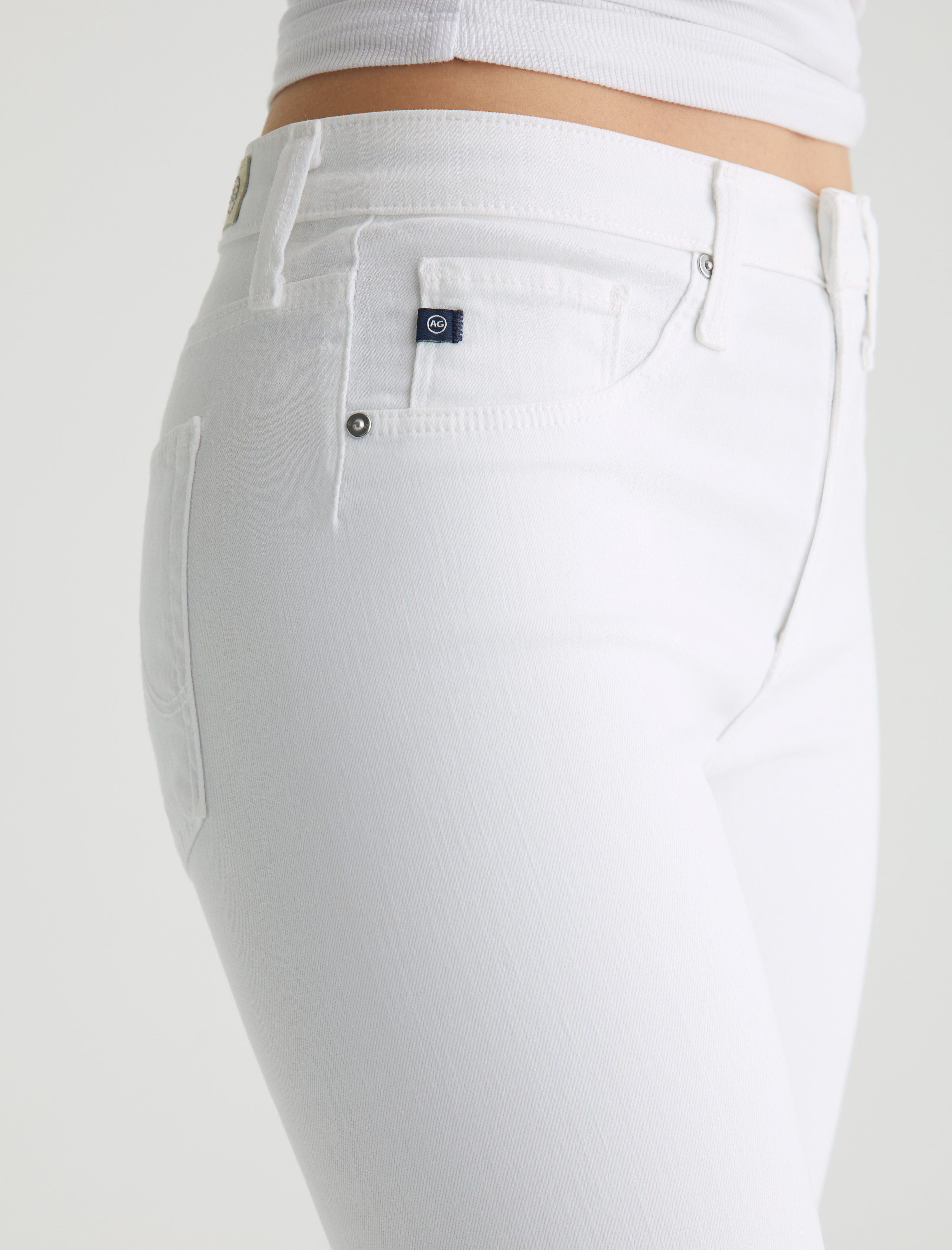 Womens Farrah Ankle Seamless White at AG Jeans Official Store