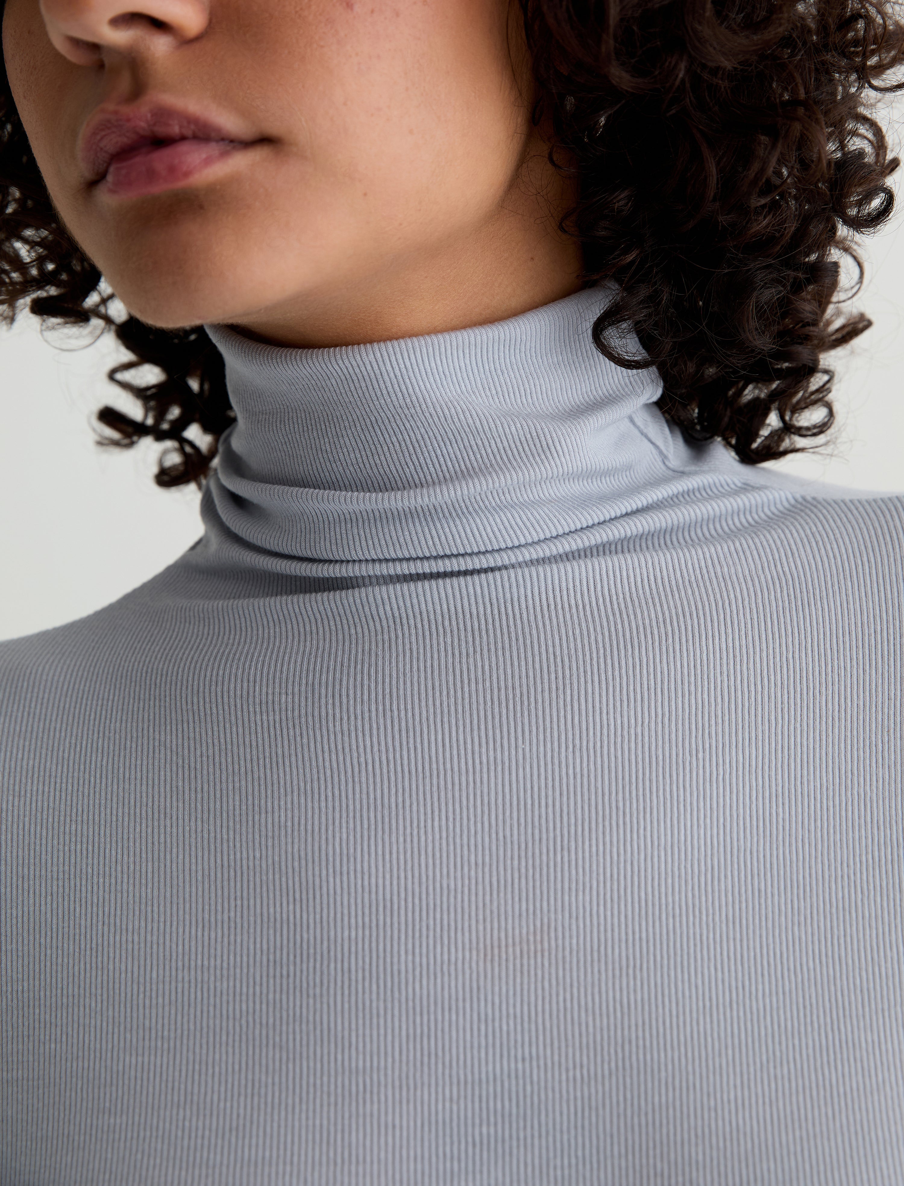 Chels Turtleneck White Sands Slim Turtleneck Women Top Photo 5