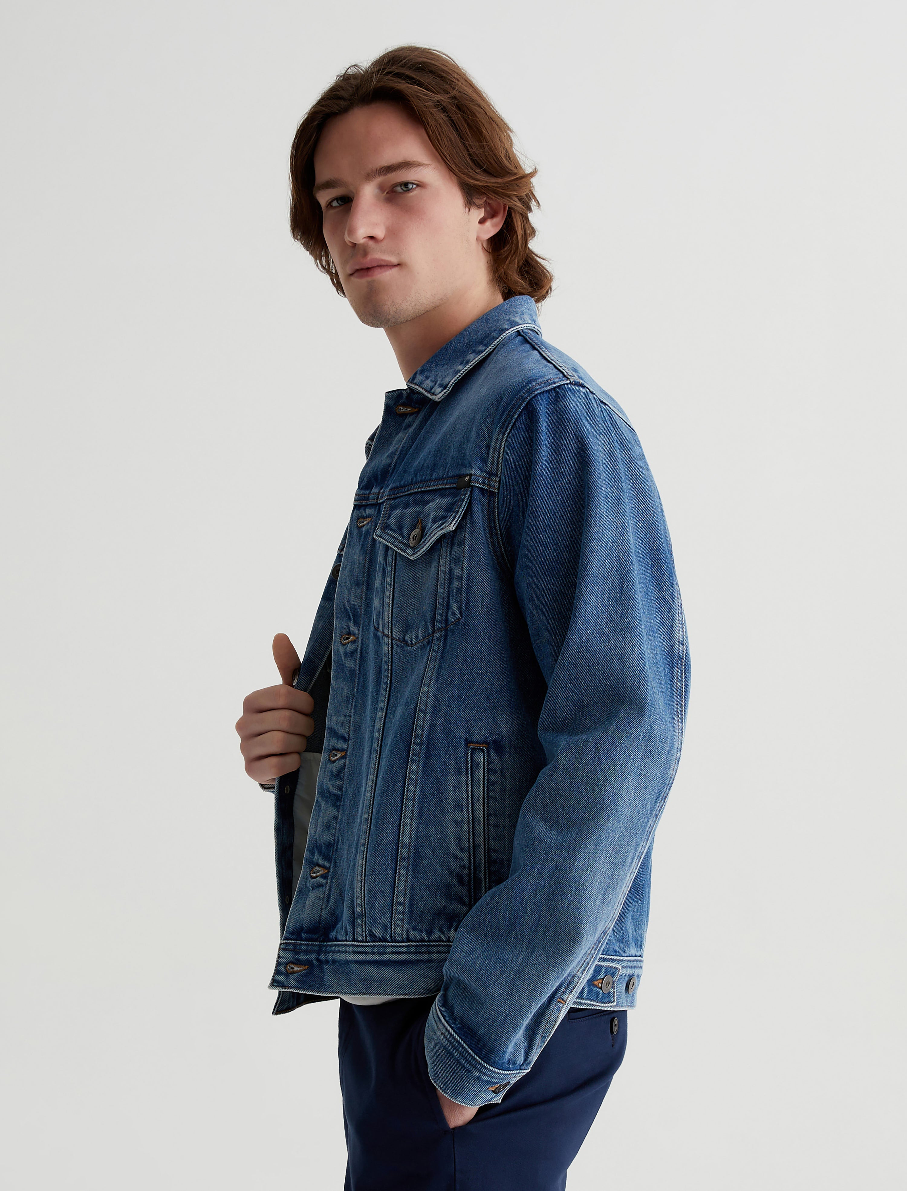 Classic trucker jacket sale