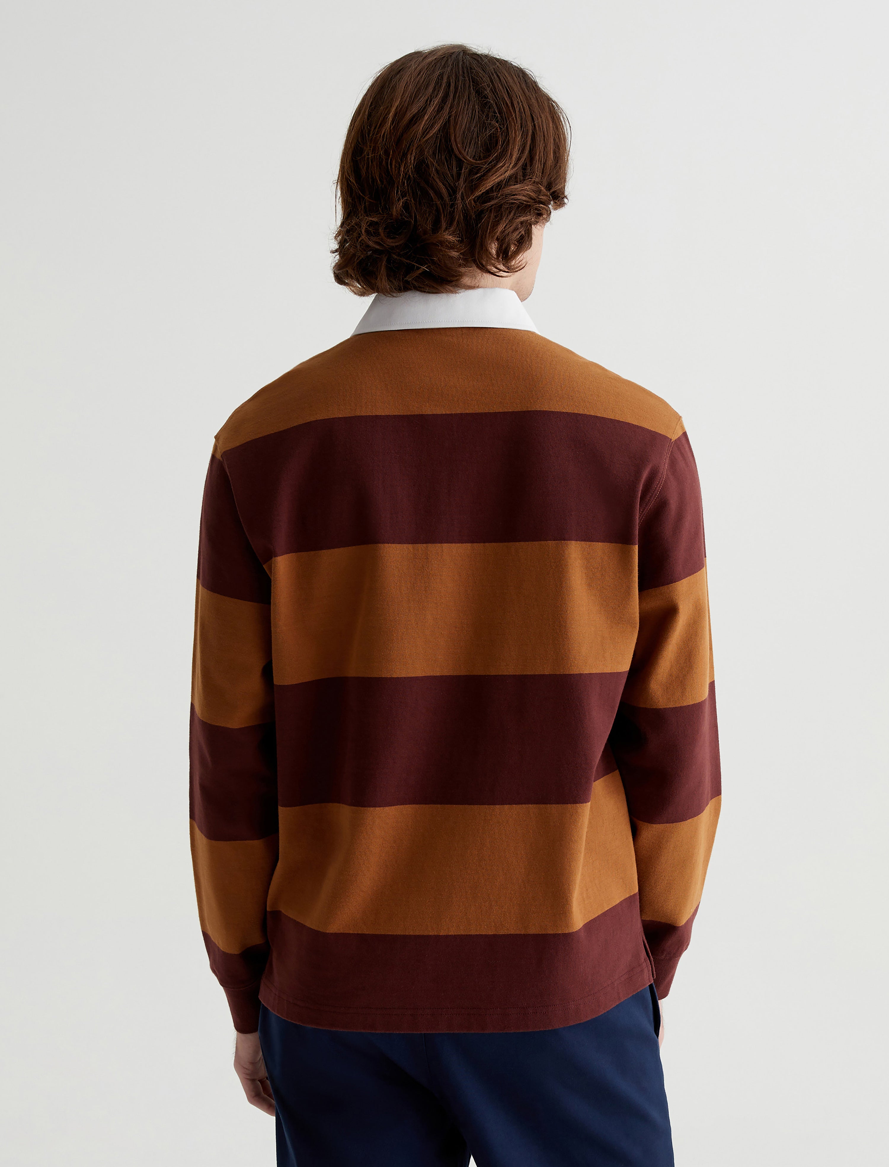 CLANE DEEP NECK WIDE RUGBY SHIRT 62％以上節約 - トップス